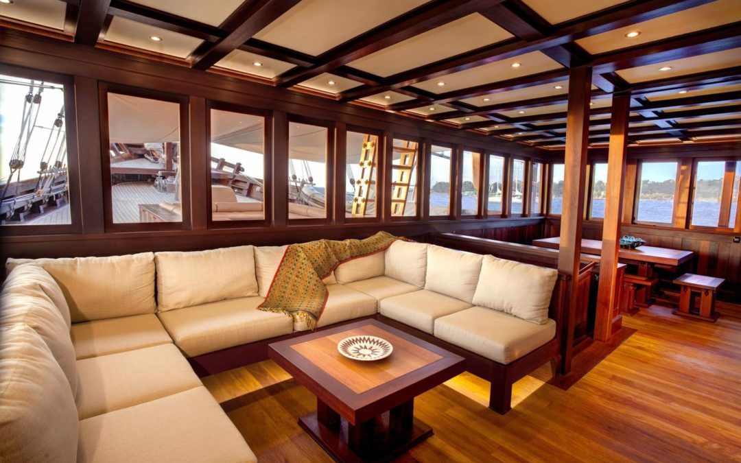 Wooden Furniture Interiors in Vogue for Luxury Boats